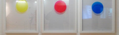 Stephanie Lüning, o.T., window color on glass, 50cm x 65cm, 2011